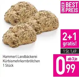 Sutterlüty Hammerl Landbäckerei Kürbismehrkornbrötchen Angebot