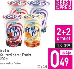 Sutterlüty fru fry fru Sauermilch mit Frucht Angebot