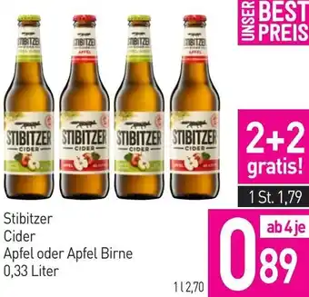 Sutterlüty Stibitzer Cider Apfel oder Apfel Birne Angebot