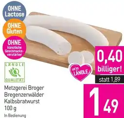 Sutterlüty Metzgerei Broger Bregenzerwälder Kalbsbratwurst Angebot