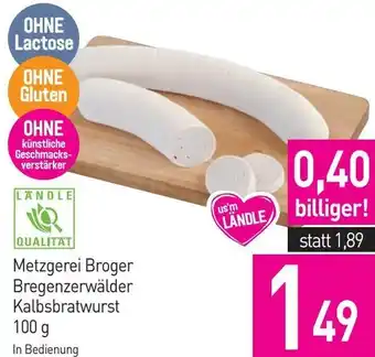Sutterlüty Metzgerei Broger Bregenzerwälder Kalbsbratwurst Angebot