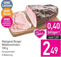 Sutterlüty Metzgerei Broger Wälderschinken Angebot