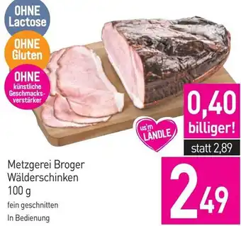 Sutterlüty Metzgerei Broger Wälderschinken Angebot