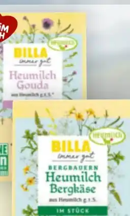 Billa Billa immer gut Heumilch Käseminis Angebot