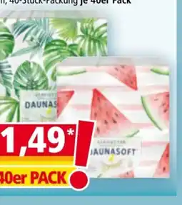 Norma Daunasoft Motivservietten Angebot