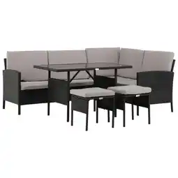 Möbelix Loungegarnitur 4-Tlg Knock Kunststoff mit Kissen Angebot