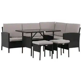 Möbelix Loungegarnitur 4-Tlg Knock Kunststoff mit Kissen Angebot