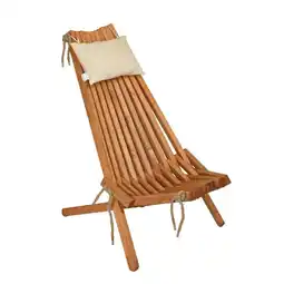 Möbelix Garten-Relaxsessel Falun Holz Klappbar, mit Zierkissen Angebot