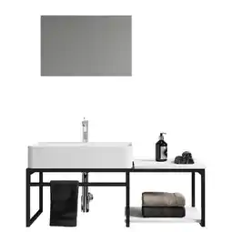 Möbelix Badezimmer 3--Teilig. Waschplatz 'bitila 100' Angebot