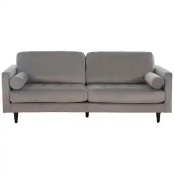 Möbelix 3-Sitzer-Sofa Janina Samt Grau Angebot