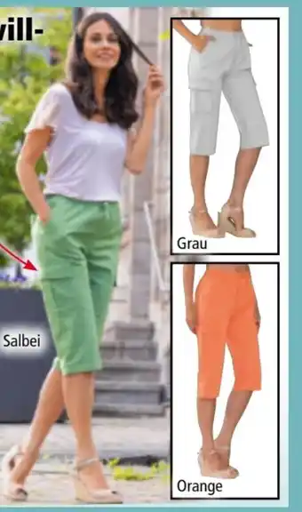Norma Elle Nor Damen Twill-Capri-Hose Angebot