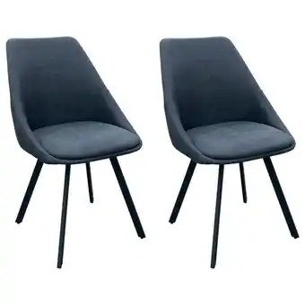 Möbelix Esszimmerstuhl Jasper Anthrazit, Schwarz 2er Set Angebot