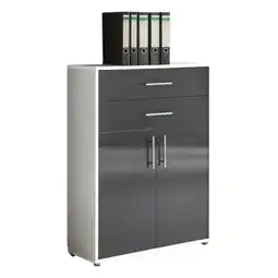 Möbelix Office Edition B: 84,5 Cm Weiß/anthrazit Angebot