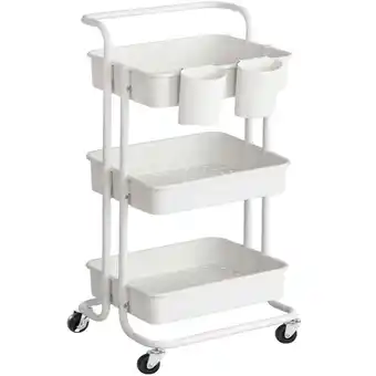 Möbelix Allzweckwagen Songmics Mit 3 Fächern+2 Einhängefächer, Weiß Angebot
