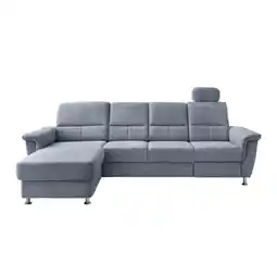 Möbelix Ecksofa mit Relaxfunktion Parole Hellblau Chenille Angebot