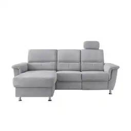 Möbelix Ecksofa mit Stauraum Parole Silberfarben Chenille Angebot