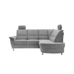 Möbelix Ecksofa mit Stauraum Parole Silberfarben Chenille Angebot