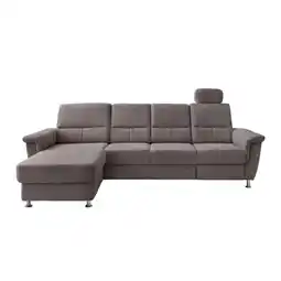 Möbelix Ecksofa mit Relaxfunktion Parole Graubraun Chenille Angebot