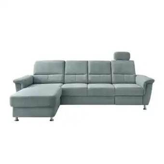 Möbelix Ecksofa mit Relaxfunktion Parole Blau Chenille Angebot