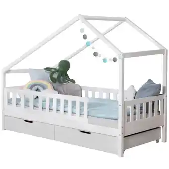 Möbelix Hausbett Lou Bettschublade: Weiß B: 140 cm Angebot