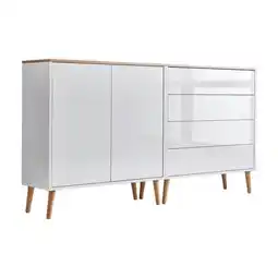 Möbelix Sideboard Mailand3 B:158cm Weiß/eiche Angebot