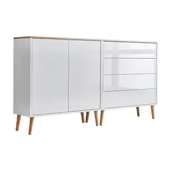Möbelix Sideboard Mailand3 B:158cm Weiß/eiche Angebot