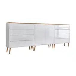 Möbelix Sideboard Mailand4 B:237cm Weiß/eiche Angebot