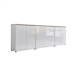Möbelix Sideboard Mailand6 B:263,5cm Weiß/eiche Angebot