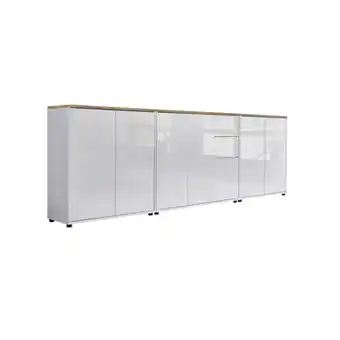 Möbelix Sideboard Mailand6 B:263,5cm Weiß/eiche Angebot