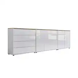 Möbelix Sideboard Mailand7 B:263,5cm Weiß/eiche Angebot