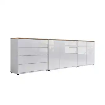 Möbelix Sideboard Mailand7 B:263,5cm Weiß/eiche Angebot