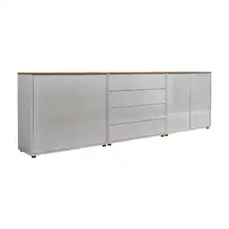Möbelix Sideboard Mailand5 B:237cm Weiß/eiche Angebot