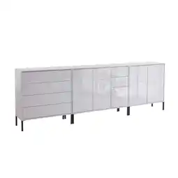 Möbelix Sideboard Mailand 7 B: 263,5 Cm Weiß Angebot