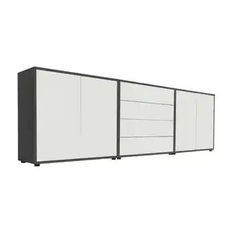 Möbelix Sideboard Mailand5b:237cm Weiß/anthrazit Angebot
