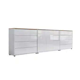 Möbelix Sideboard Mailand 8 B:263,5cm Weiß/eiche Angebot