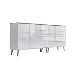 Möbelix Sideboard Mailand 9 B:184,5cm Weiß/eiche Angebot