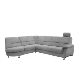 Möbelix Ecksofa mit Relaxfunktion Parole Silberfarben Chenille Angebot