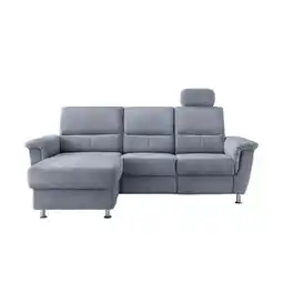 Möbelix Ecksofa mit Relaxfunktion Parole Hellblau Chenille Angebot