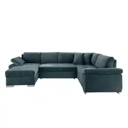 Möbelix Wohnlandschaft Mit Bettkasten Terana Blau Mikrofaser Angebot