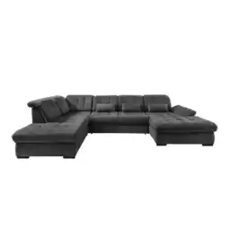Möbelix Wohnlandschaft Mit Bettkasten Rigatti Anthrazit B: 387 Cm Angebot