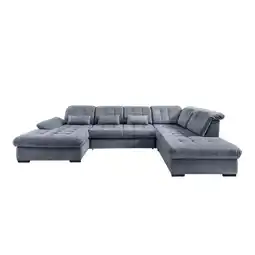 Möbelix Wohnlandschaft Mit Bettkasten Rigatti Hellblau B: 387 Cm Angebot