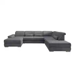 Möbelix Wohnlandschaft Milian Graubraun, U: 186x375x250 Cm Angebot