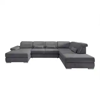 Möbelix Wohnlandschaft Milian Graubraun, U: 186x375x250 Cm Angebot