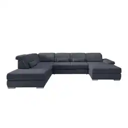 Möbelix Wohnlandschaft Milian Anthrazit, U: 250x375x186 Cm Angebot