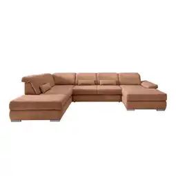 Möbelix Wohnlandschaft Milian Koralle, U: 250x375x186 Cm Angebot