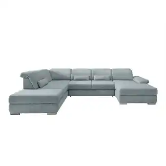 Möbelix Wohnlandschaft Milian Mintgrün, U: 250x375x186 Cm Angebot