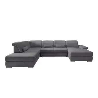 Möbelix Wohnlandschaft Milian Graubraun, U: 250x375x186 Cm Angebot