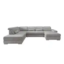Möbelix Wohnlandschaft Milian Silberfarben,u: 250x375x186 Cm Angebot