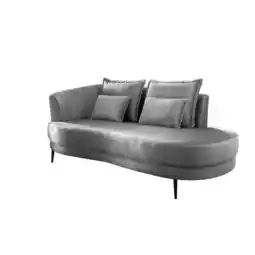 Möbelix Ottomane Pistaccio Silberfarb. Velours, Rücken Echt B: 211 Cm Angebot