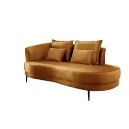 Möbelix Ottomane Pistaccio Gelb Velours, Rücken Echt B: 211 Cm Angebot